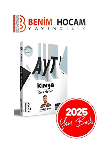 Benim Hocam Yayınları 2025 AYT Kimya Ders Notları Benim Hocam Yayınları