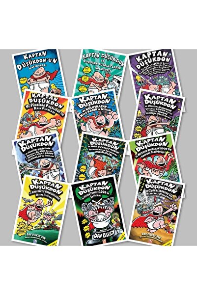 Altın Kitaplar Kaptan Düşükdon Seti 12 Kitap, Dav Pilkey CAPRİCE B112 TÜKENMEZ KALEM HEDİYELİ