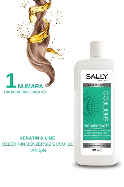Sally Yağlı Ve Zayıf Saçlar Için Hacim Arttıran - Dolgunlaştırıcı - Volume Boost Şampuan - 1 Lt