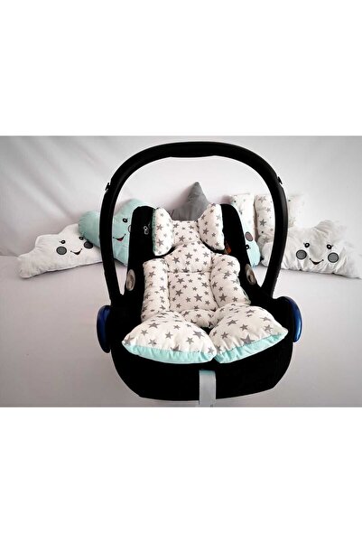 çağrı bebe ÇAĞRI BEBE PAMUKLU ÇİFT YÖNLÜ PUSET MİNDERİ 60x30 PM-003