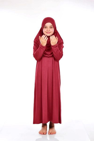 ZAHRANUR HİJAB CHILDREN'S PRAYER DRESS (CHILDREN'S PRAYER AND PRAYER DRESS)