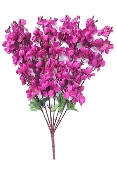 temalife Floare artificială decorativă TEMALİFE, floare de cireș japoneză, 9 ramuri, 40 cm, 1 buchet