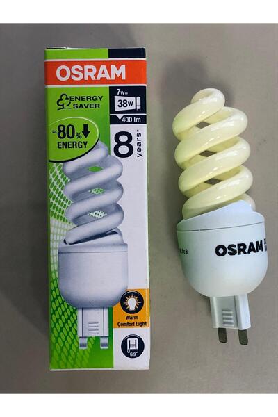 Osram 5 ADET Osram Dulux Superstar Nano Twist G9  7W=38W  400 Lümen  Spiral Lamba- Sarı Işık 2500 Kelvin
