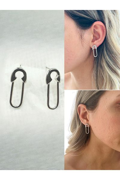 Retrobird Retro Model Earrings Women Gray