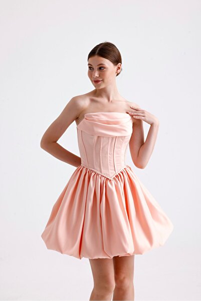 Tangül&Ali'S Moda Evi Somon Balon Elbise