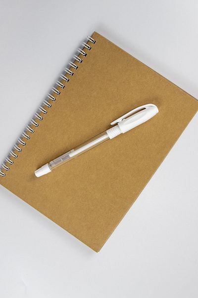 Red Whiter Kraft Leaf Patternless Notebook 14x20 cm Gift Kraft Notebook - Gift Memory Book Daily