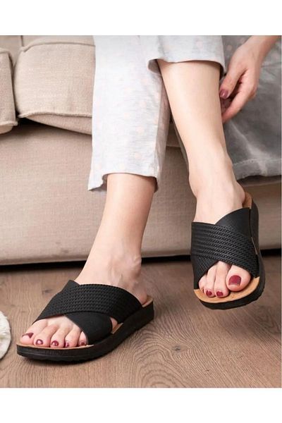 BERCHILL 3-Piece Women's Non-Slip Street Beach Bathroom Summer Casual Slippers