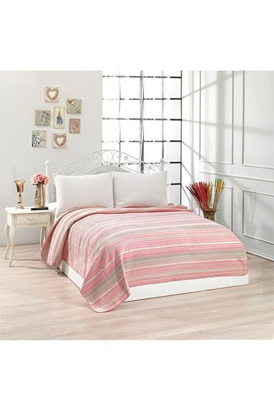 Polat Home Softy Cotton 4 Season Double Blanket - Pink