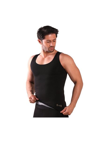 lovebox Polymer Coated Inside Slimming Fat Burning Strap Men's Thermal Corset Top