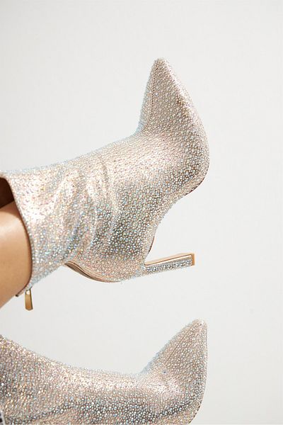 NOK İSTANBUL Silver Colored Boots