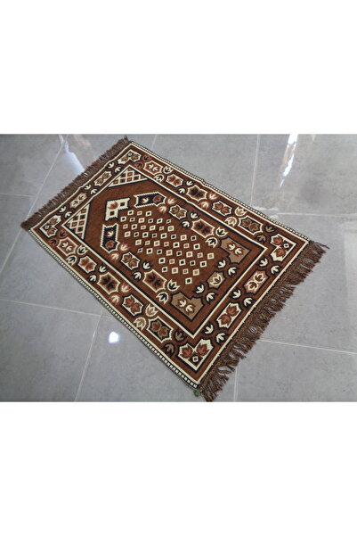 ŞAHMERDANOĞLU Şahmerdanoğlu 120x81 Cm Kahverengi Kadifeden Enfes Namazla, Kal...