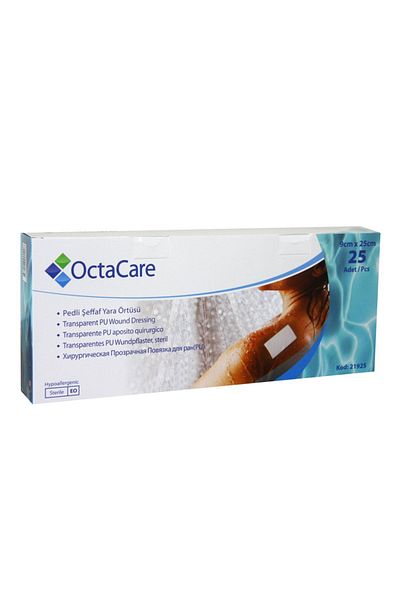 Octamed Octacare Transparent Wound Cover with Pu Pad 9x25