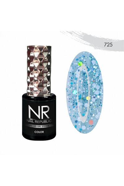 Nail Republic Kalıcı Oje Mavi Euphoria 725 (10 ml) – Profesyonel Kullanıma Uy...