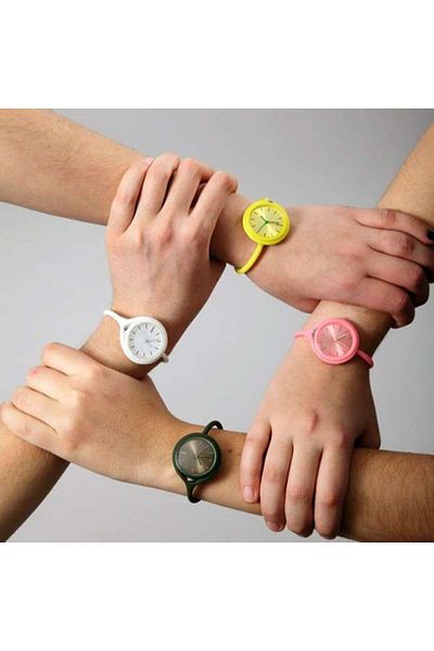 Lexon Take Time XL Yellow Wrist Watch