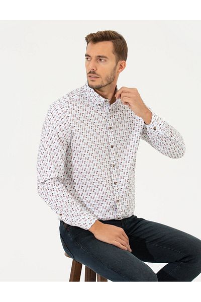Pierre Cardin Мъжка бяла риза