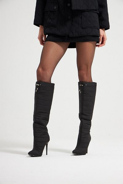 NOK İSTANBUL Black Long Parachute Boots