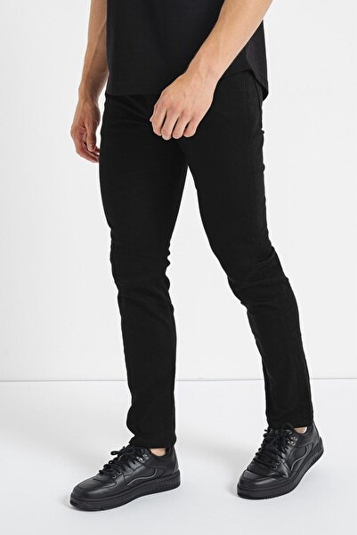Calvin Klein Erkek Dokuma Kumaş  Normal Bel  Düz Model Siyah Jeans K10K113337-1BY