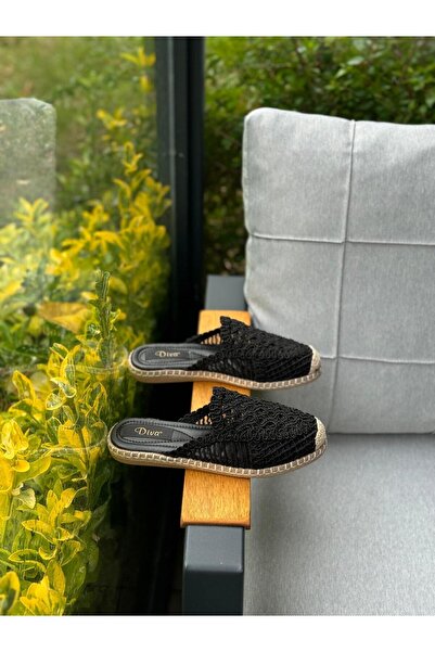 DİVA Diva Black Knitwear Women Παντόφλες - Καθημερινό Πλεκτό
