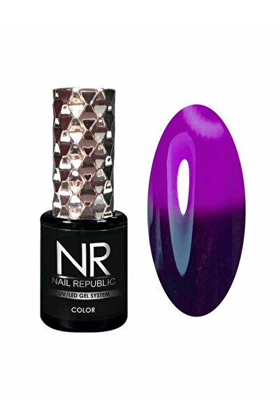 Nail Republic Kalıcı Oje ThermoColor 609 Mor – Tırnak İçin Renk Değiştiren Ma...