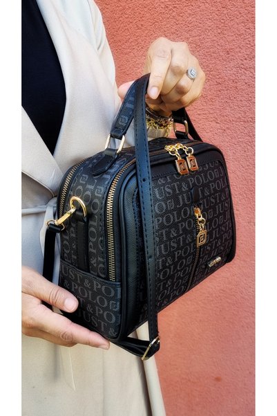 Just Polo Women's 4-Compartment Shoulder Bag with Adjustable Long Strap Tm1137