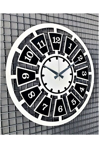 Bilge Lazer Bilge Duvar Saati, Dekoratif Ahşap Duvar Saati