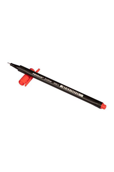 Pensan Light Red Fineliner Felted Pen - 0.4 Mm (10 Pieces)