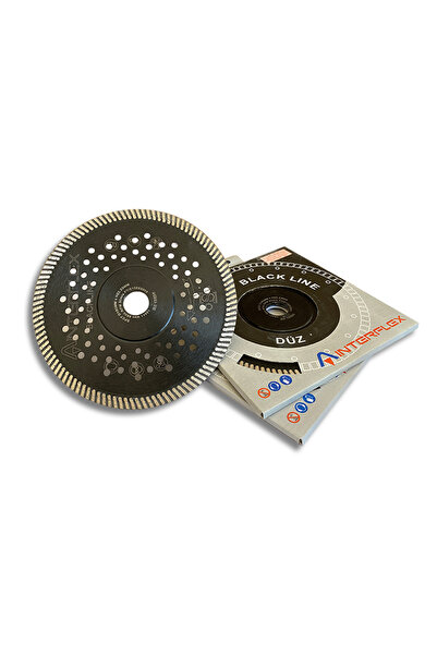 Interflex Granit Düz Siyah 180 mm Kuru Kesim