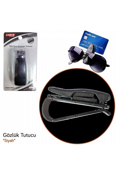 Carub Glasses Holder Clip Type Black BR4620628