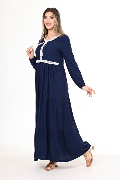 mervemoda Long Sleeve Summer Women's Dress