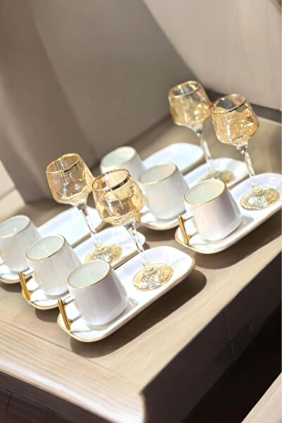 Tırtıl Home Züccaciye Elica Kahve Fincan Takımı