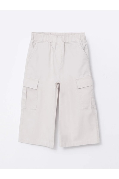 LC Waikiki Pantaloni cargo pentru fete LCW Kids cu talie elastică