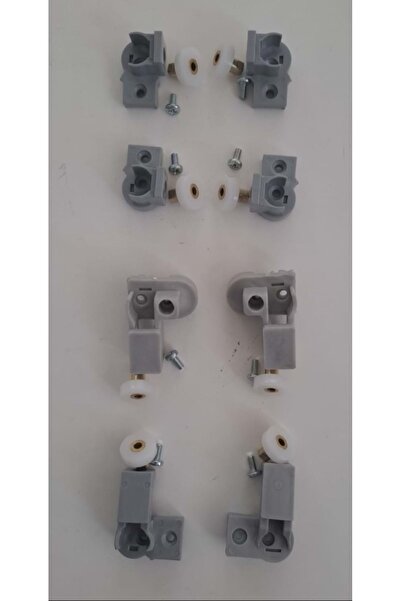 BANAKS DUŞAKABİN ARİF ŞAHİN Duşakabin sistemleri DUŞAKABİN GRİ TEKERLEK SETİ 1 SABİT 2 KAYAR 8 Lİ TAKIM