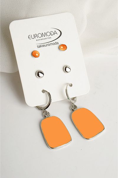 EUROMODA 3-Piece Rengarek Ball Earrings Special Design Set