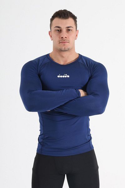 Diadora Базов слой с дълъг ръкав Pro, тъмносиньо