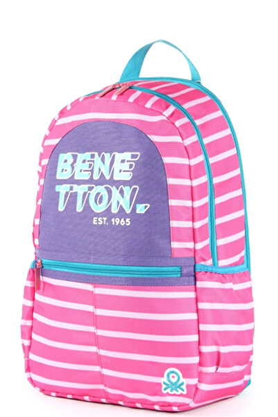 United Colors of Benetton Σχολική τσάντα Beneton 03752 - Ροζ και Μωβ
