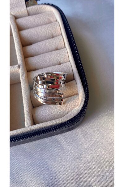 H&S AKSESUAR GEOMETRİK ÇELİK YÜZÜK