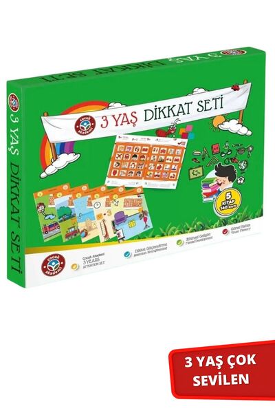 Çocuk Akademi 3 Yaş Dikkat Seti