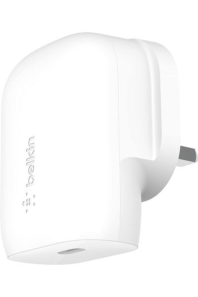 Belkin 30W USB-C Wall Charger with PPS, PD 3.0, Fast Charger for iPhone 15, Pro Max, Galaxy S23, iPad