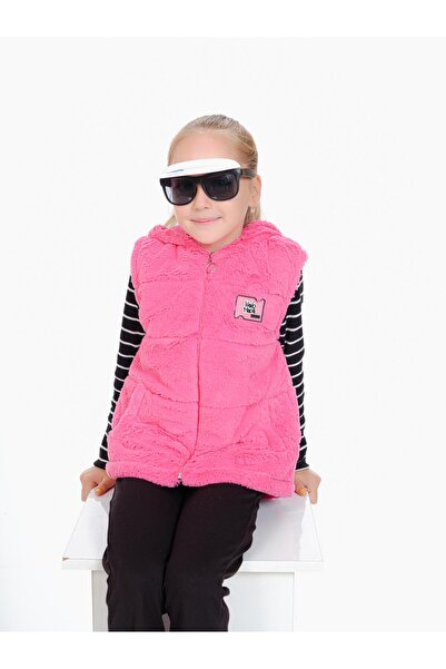 Kamex Ροζ βελούδινο γιλέκο - Fiber Inside Design