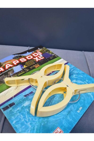 Lider MAGNESİA Încuietoare galbenă multifuncțională pentru prosoape de plajă