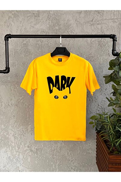 BİKOMBİNE Muško T-shirt - Žuto, Tamno Štampano