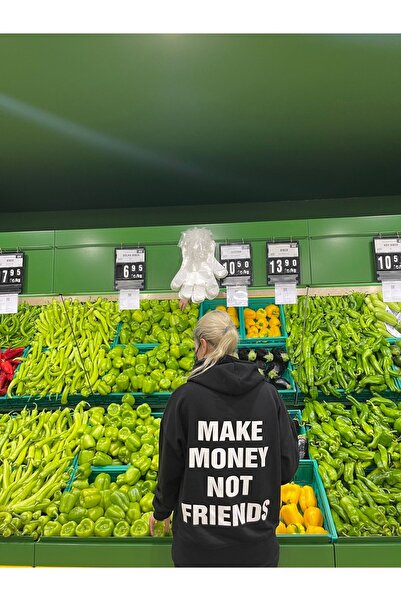 The Gang - Reflektörlü Make Money Not Friends Sweatshirt