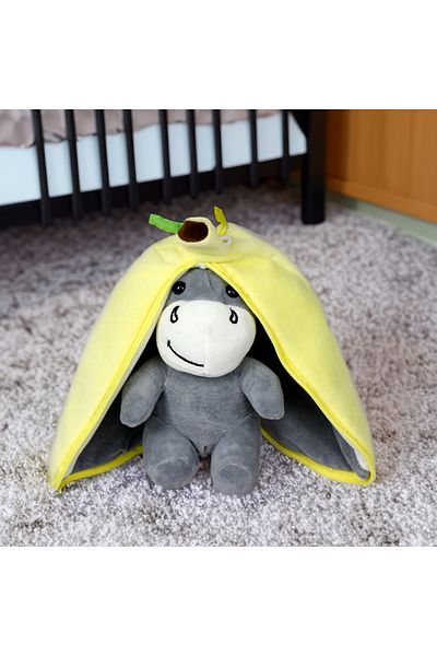 Platin Gift Surprise Banana Donkey Plush 50cm Yellow