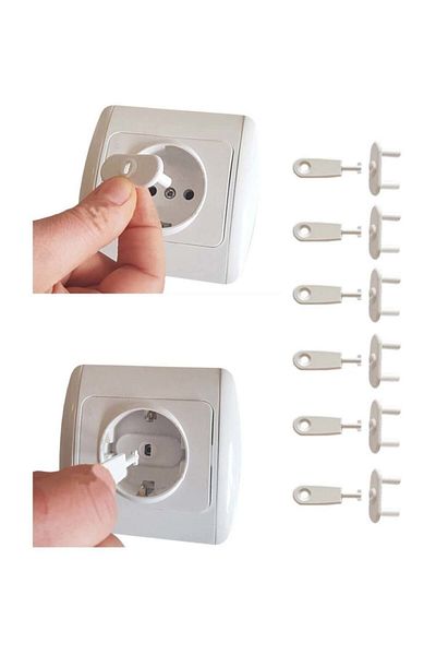 WAPPA 6 Hidden Socket Protectors, Socket Closer 6 Pieces
