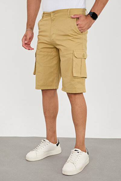 SEELENGLANZ Erkek Şort Kargo Cepli