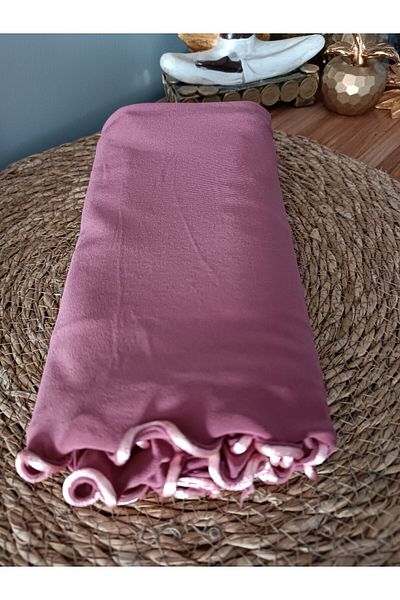 Blotch Premium Lycra Dusty Rose Color Lycra Sandy Jersey Shawl