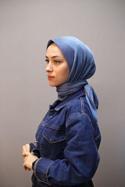 Akel Απλό πλισέ casual κασκόλ