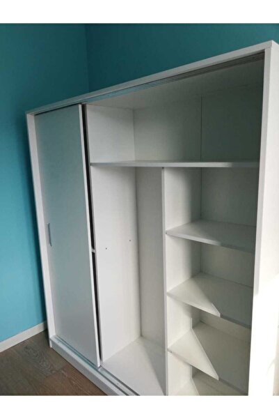 afilli mağaza Tamamı Mdflam 3 Kapılı Sürgülü Gardrop Aynasız