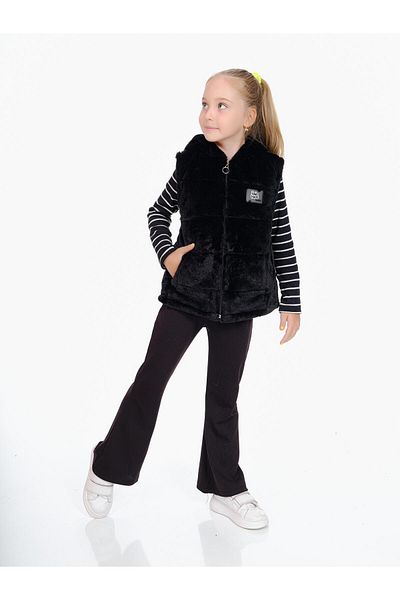 Kamex Black Plush Vest - Fiber Inside