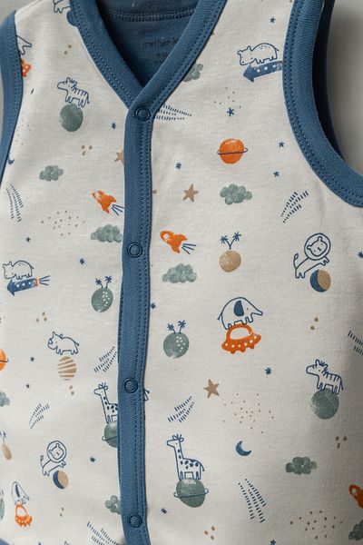 Mother Love Patterned Double Layer Vest